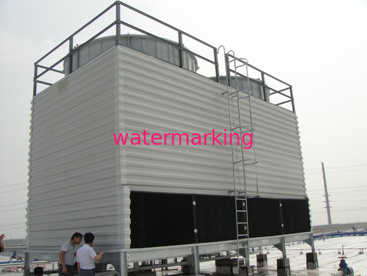 Torre industrial de la refrigeración por agua con la estructura de FRP, de poco ruido