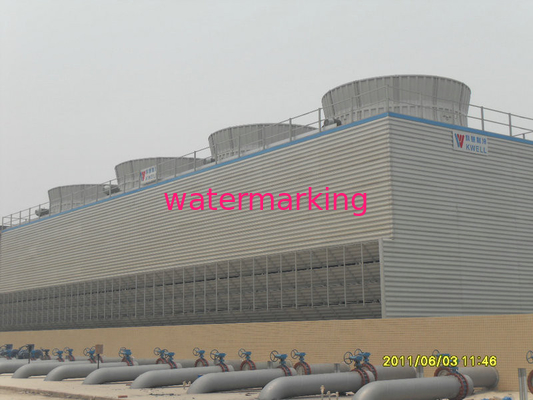 Torres de la refrigeración por agua del lazo abierto FRP de poco ruido para industrial
