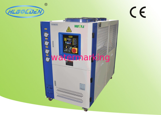 La recirculación del aire refrescó la caja industrial del refrigerador de agua, organiza la protección de la reversión