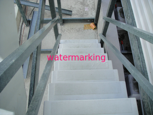 Piezas de la torre de enfriamiento de la escalera del mantenimiento de FRP, altura modificada para requisitos particulares