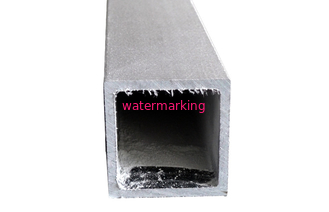 Perfiles resistentes ULTRAVIOLETA del tubo del cuadrado de FRP con el color de aluminio