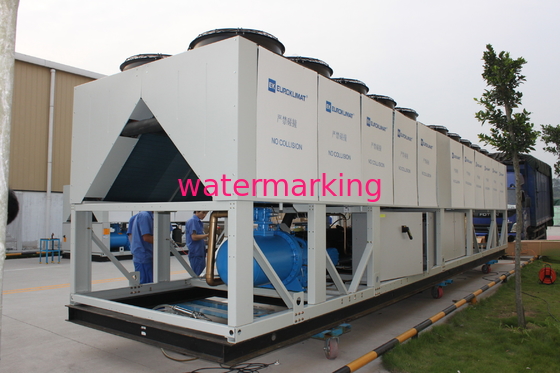 Semi pompa de calor comercial dual de la fuente de aire del tornillo R134a 1367.3kw de Hermelic