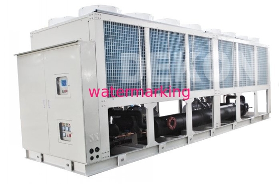 Ventile el refrigerador refrescado 700KW del tornillo con la pompa de calor