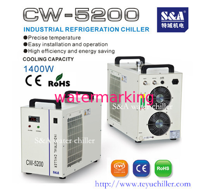 Refrigerador de agua industrial CW-5200 para la máquina de grabado de CNC/Laser